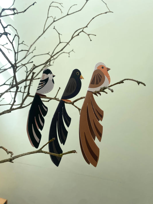 Mibo's Balancing Winter Birds